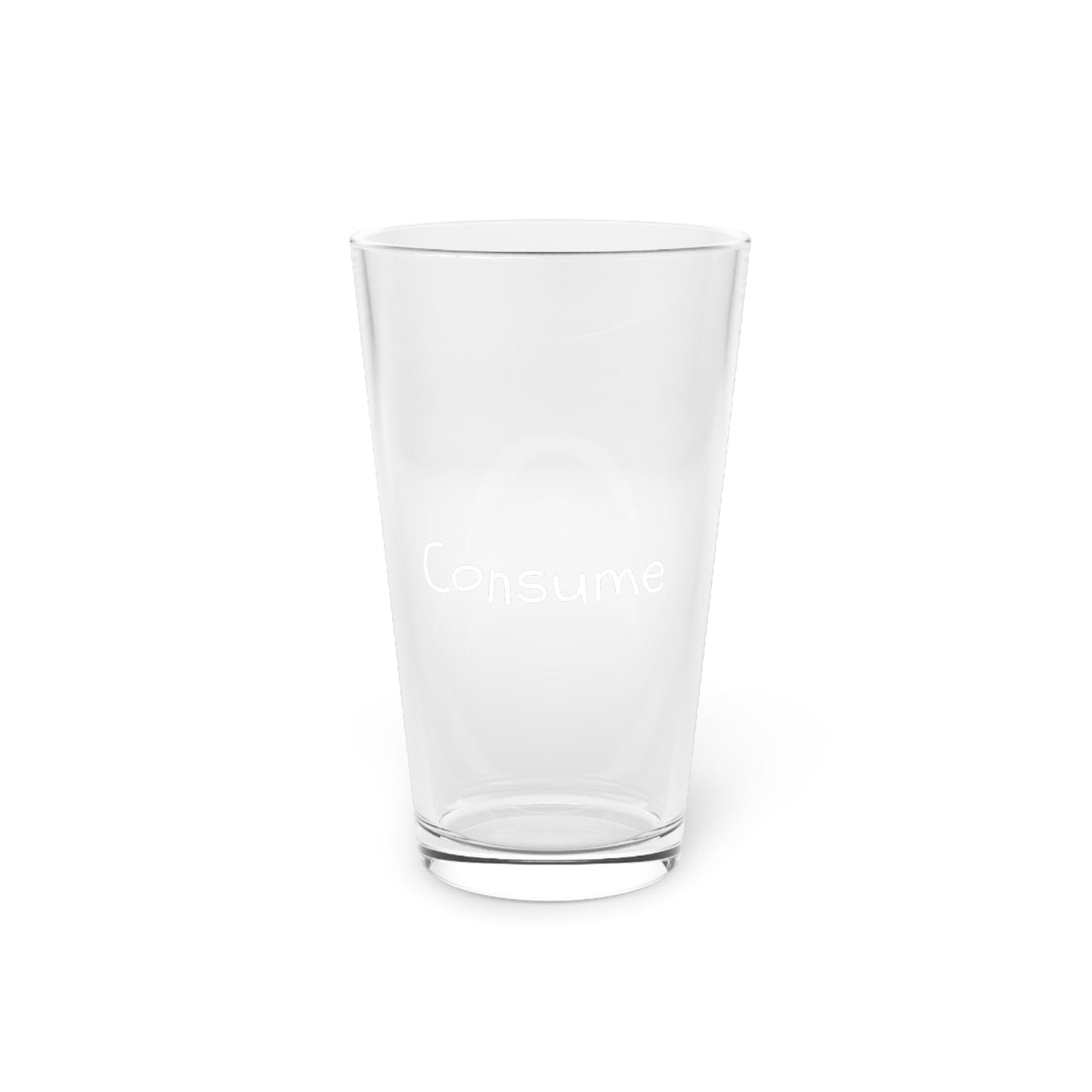 Pint Glass, 16 oz - Consume - Premium Pint Glass from Concordia Style Boutique - Just $23.78! Shop now at Concordia Style Boutique