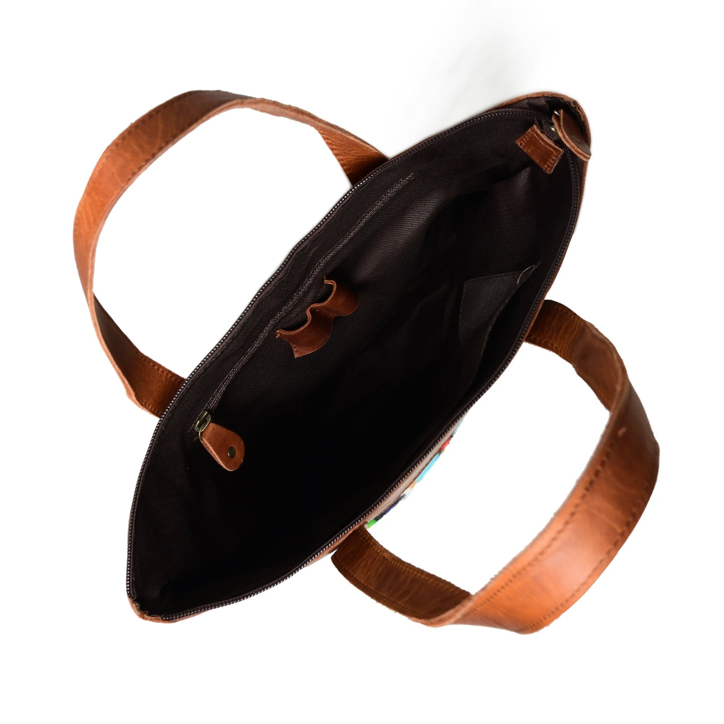 Multicoloured Leather Tote Bag - Concordia Style Boutique