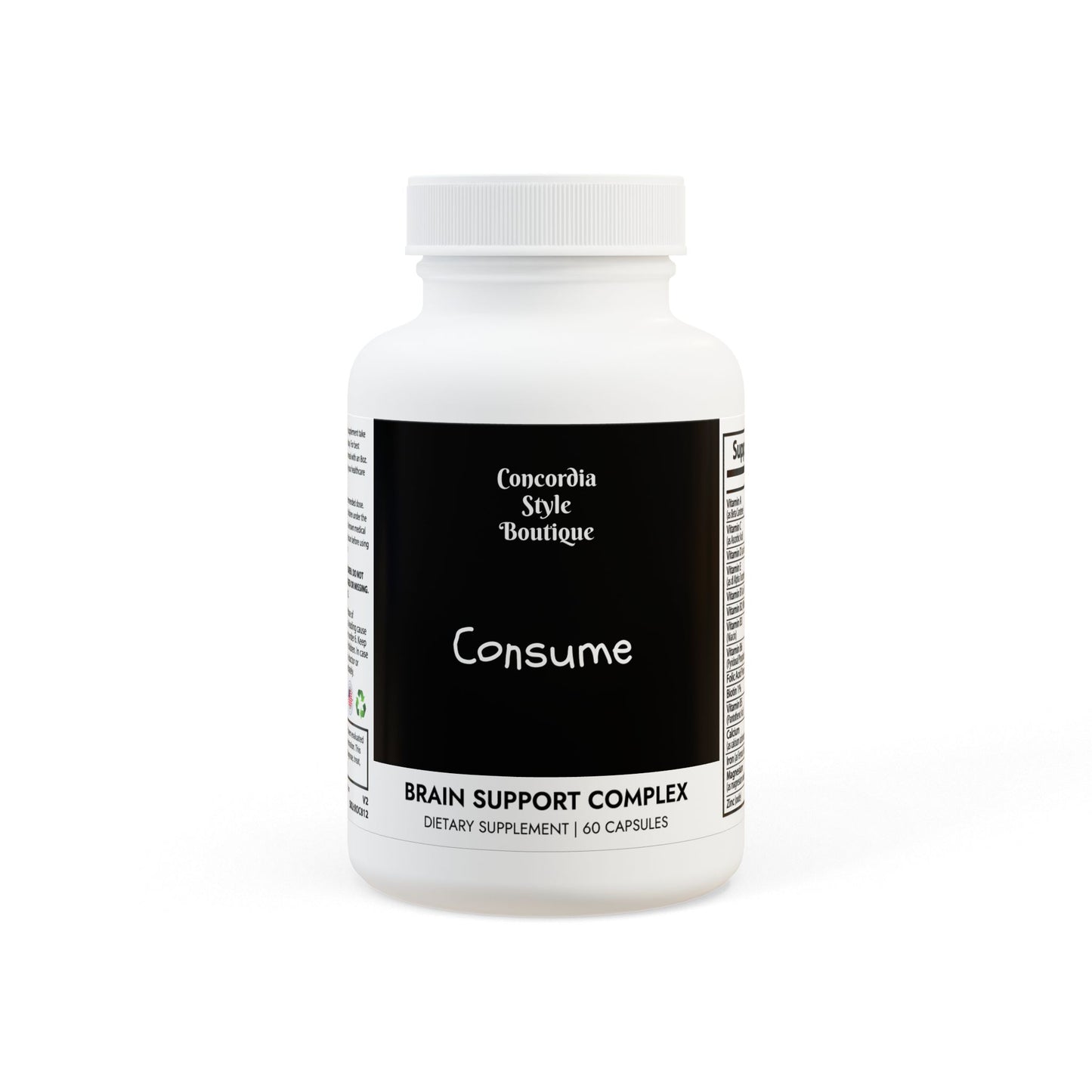 Consume - Brain Support Complex Supplement (60 Capsules) - Premium Food Supplements from Concordia Style Boutique - Just $18.42! Shop now at Concordia Style Boutique