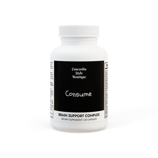 Consume - Brain Support Complex Supplement (60 Capsules) - Premium Food Supplements from Concordia Style Boutique - Just $18.42! Shop now at Concordia Style Boutique