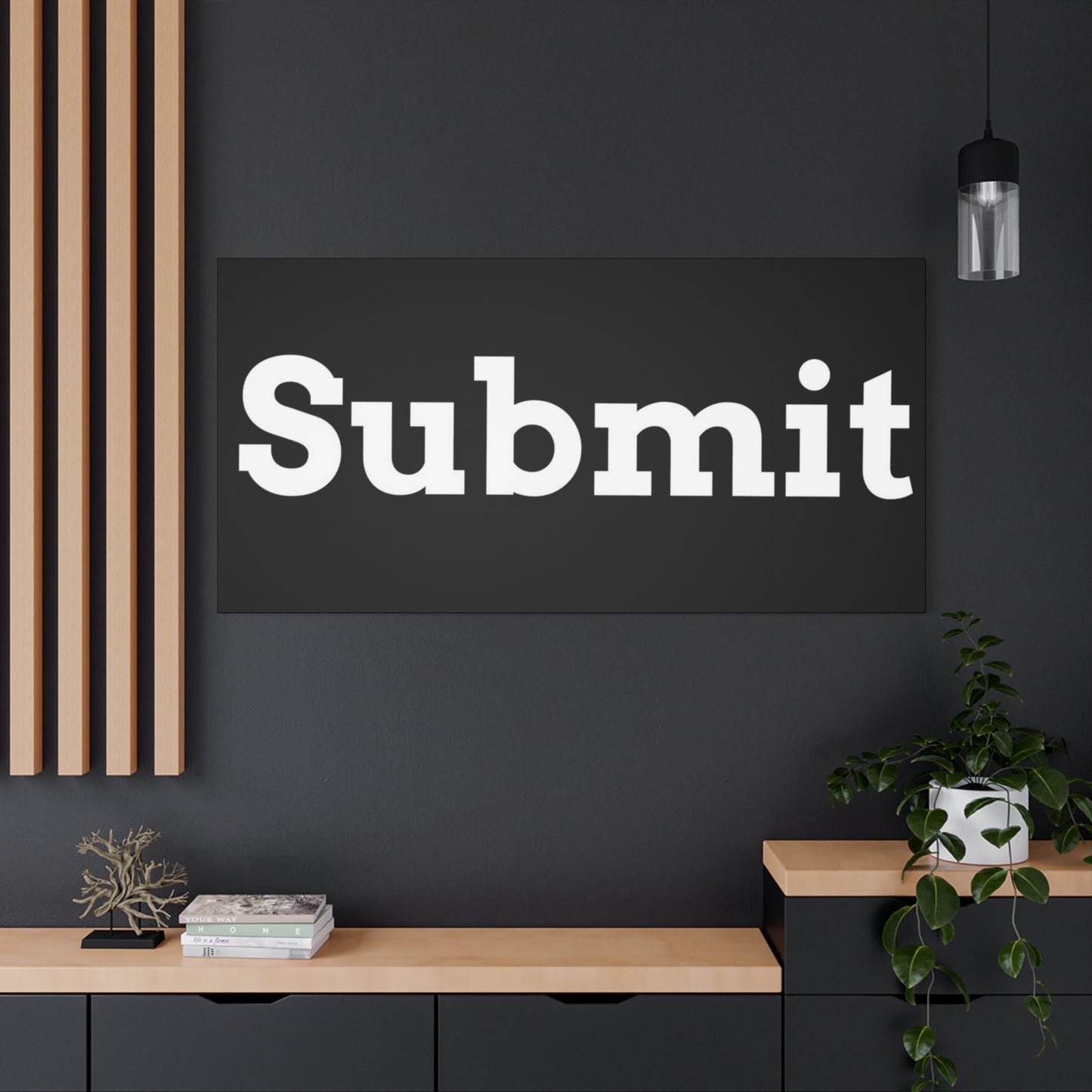 Classic Canvas - "Submit"" - Premium Canvas from Concordia Style Boutique - Just $26.40! Shop now at Concordia Style Boutique