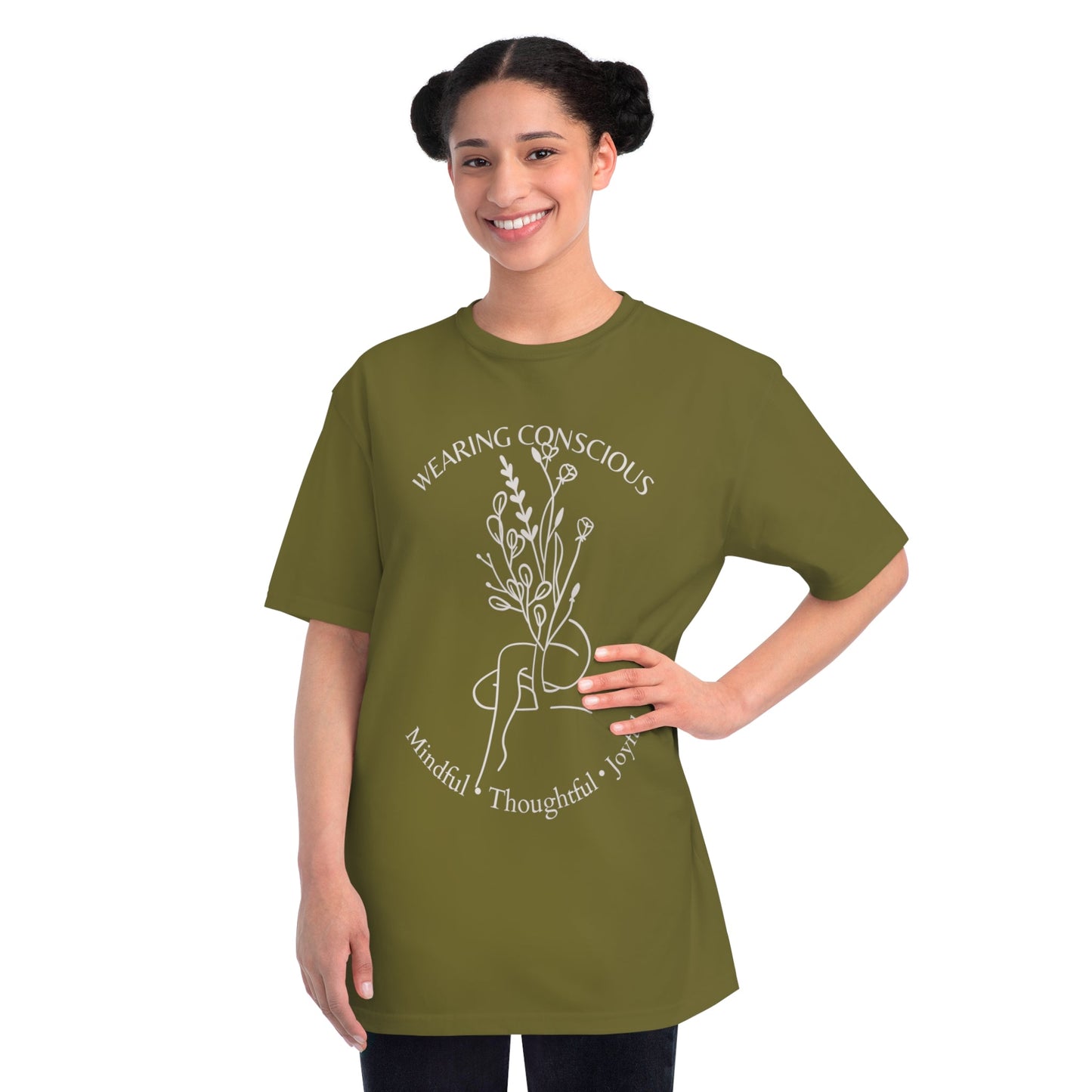 Mindful Thoughtful Joyful Organic Unisex T-Shirt