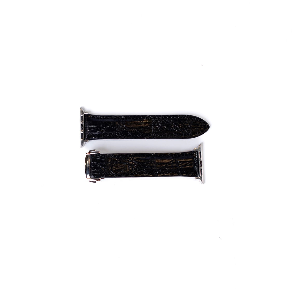 Apple Watch Band, Black Glazed Alligator