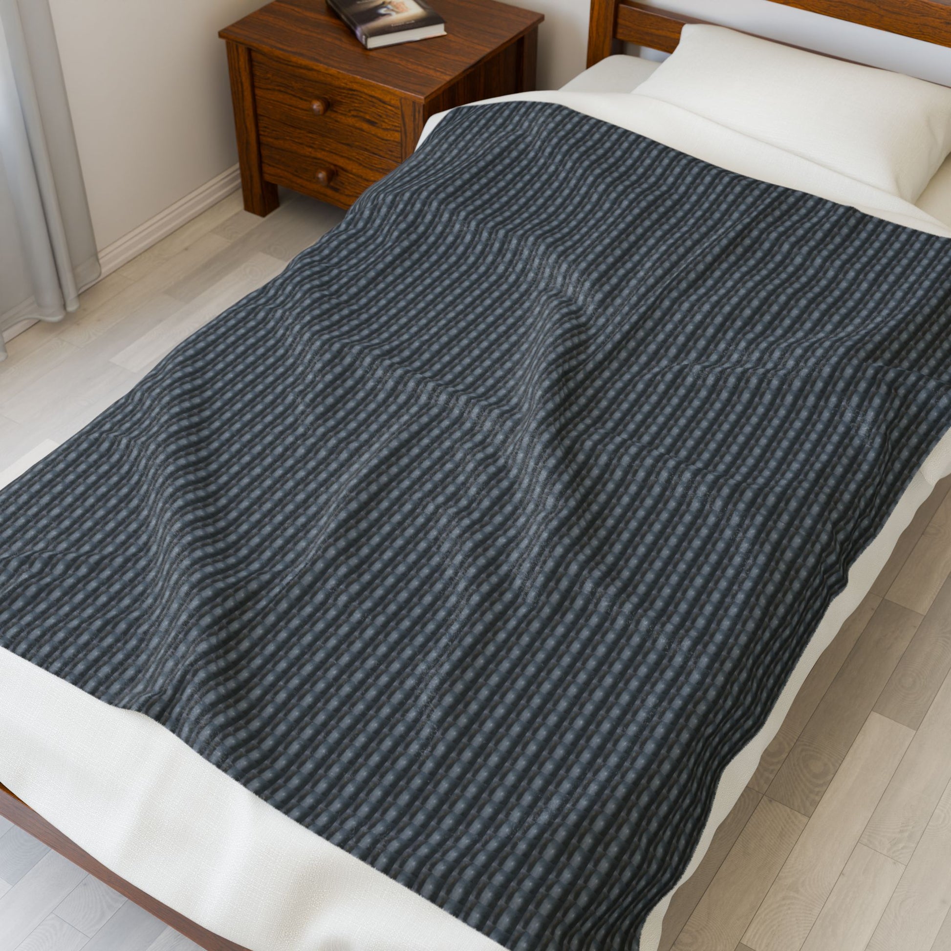 Cozy Velveteen Plush Blanket - Soft and Stylish for Home Comfort - "The Alien" - Premium blanket from Concordia Style Boutique - Just $47.22! Shop now at Concordia Style Boutique