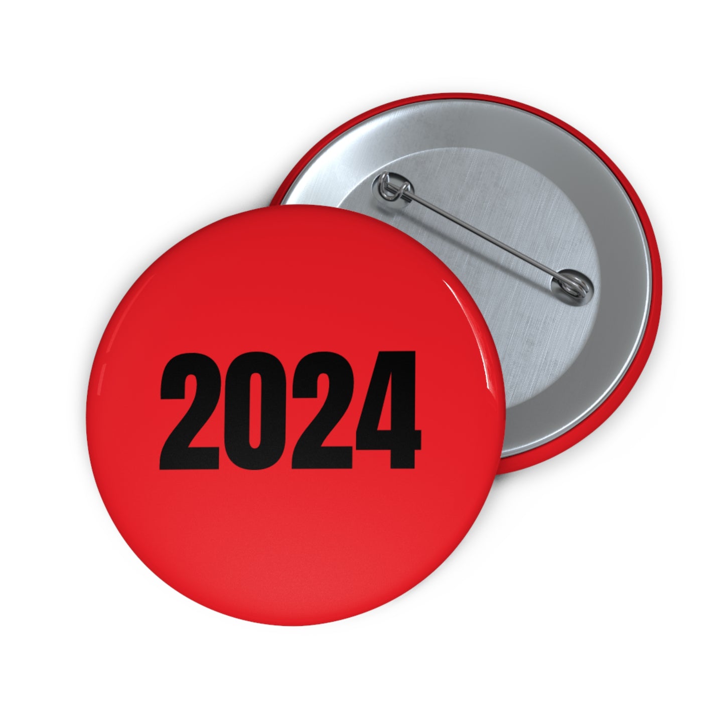 2024 - Red Pin Button - Premium Accessories from Concordia Style Boutique - Just $5.43! Shop now at Concordia Style Boutique