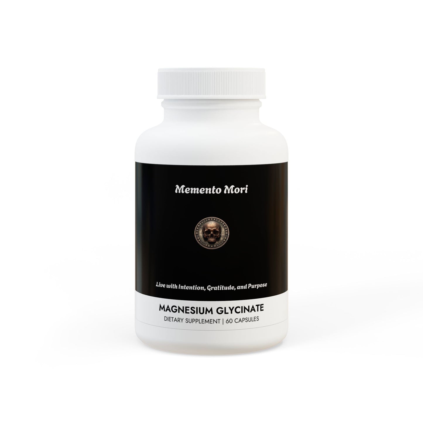 Magnesium Glycinate Supplement (60 Capsules) - "Memento Mori" - Premium Food Supplements from Concordia Style Boutique - Just $19.89! Shop now at Concordia Style Boutique