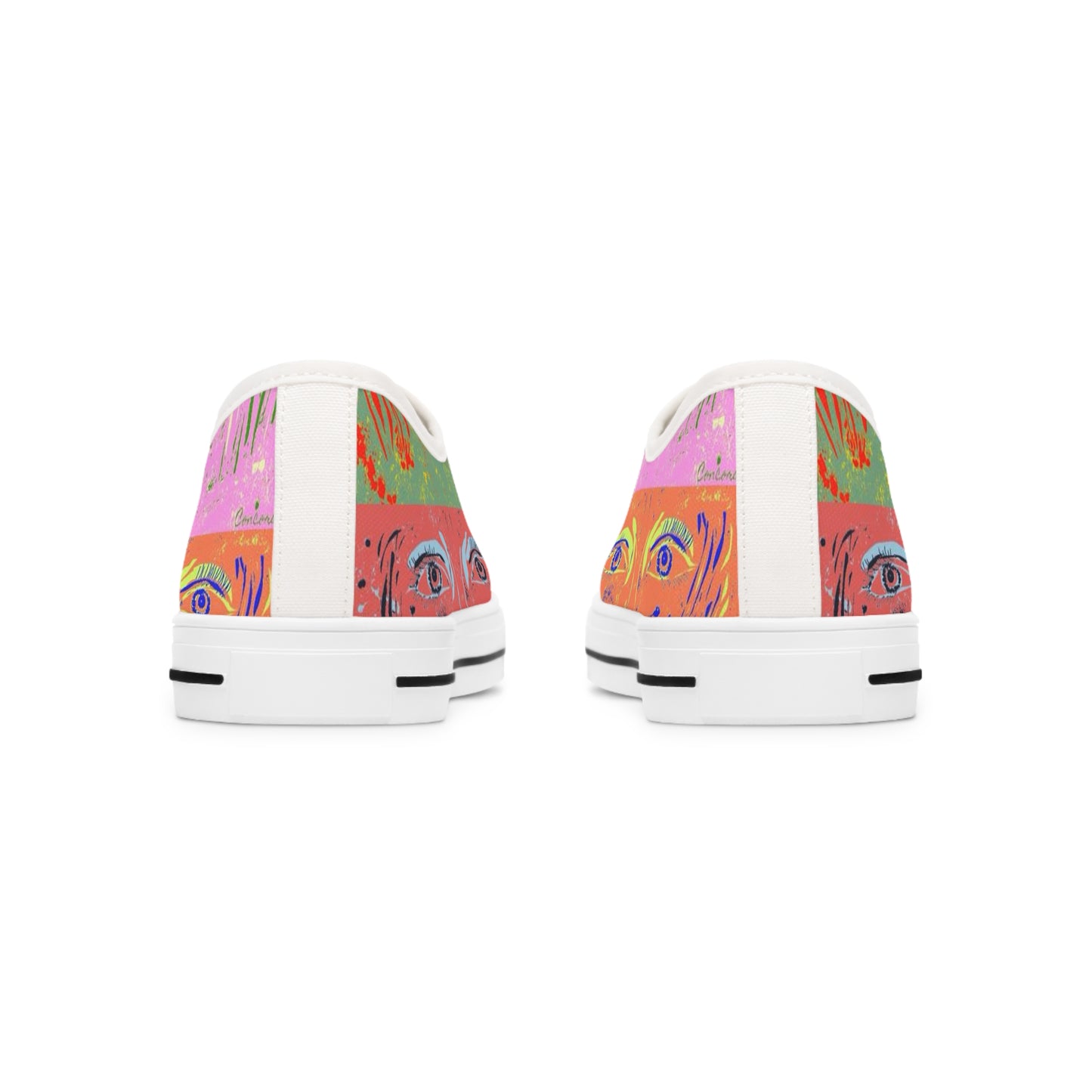 Women's Low Top Sneakers - "Woman Goes Pop!" - Premium Shoes from Concordia Style Boutique - Just $57.82! Shop now at Concordia Style Boutique