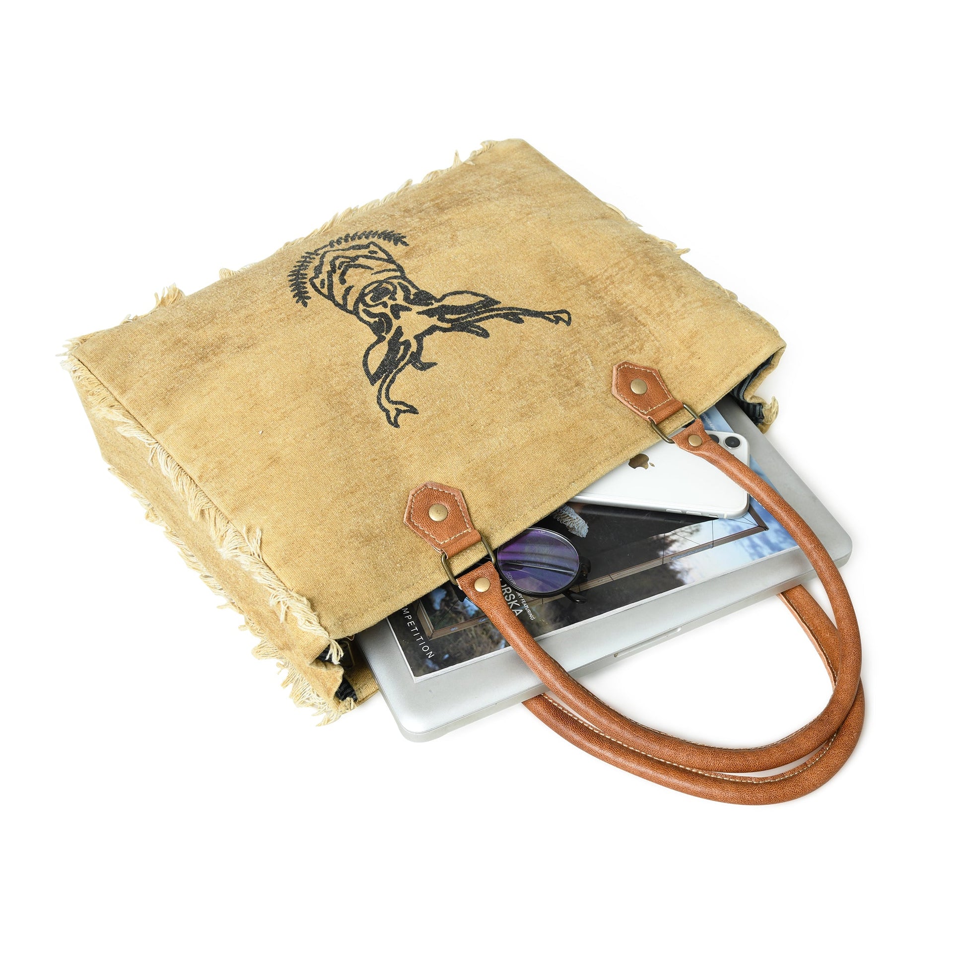 Nordic Charm Canvas Shoulder Tote Bag - Concordia Style Boutique