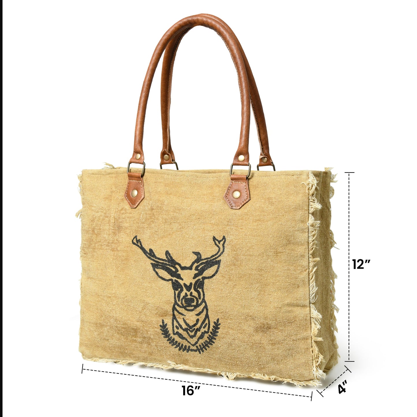 Nordic Charm Canvas Shoulder Tote Bag - Concordia Style Boutique