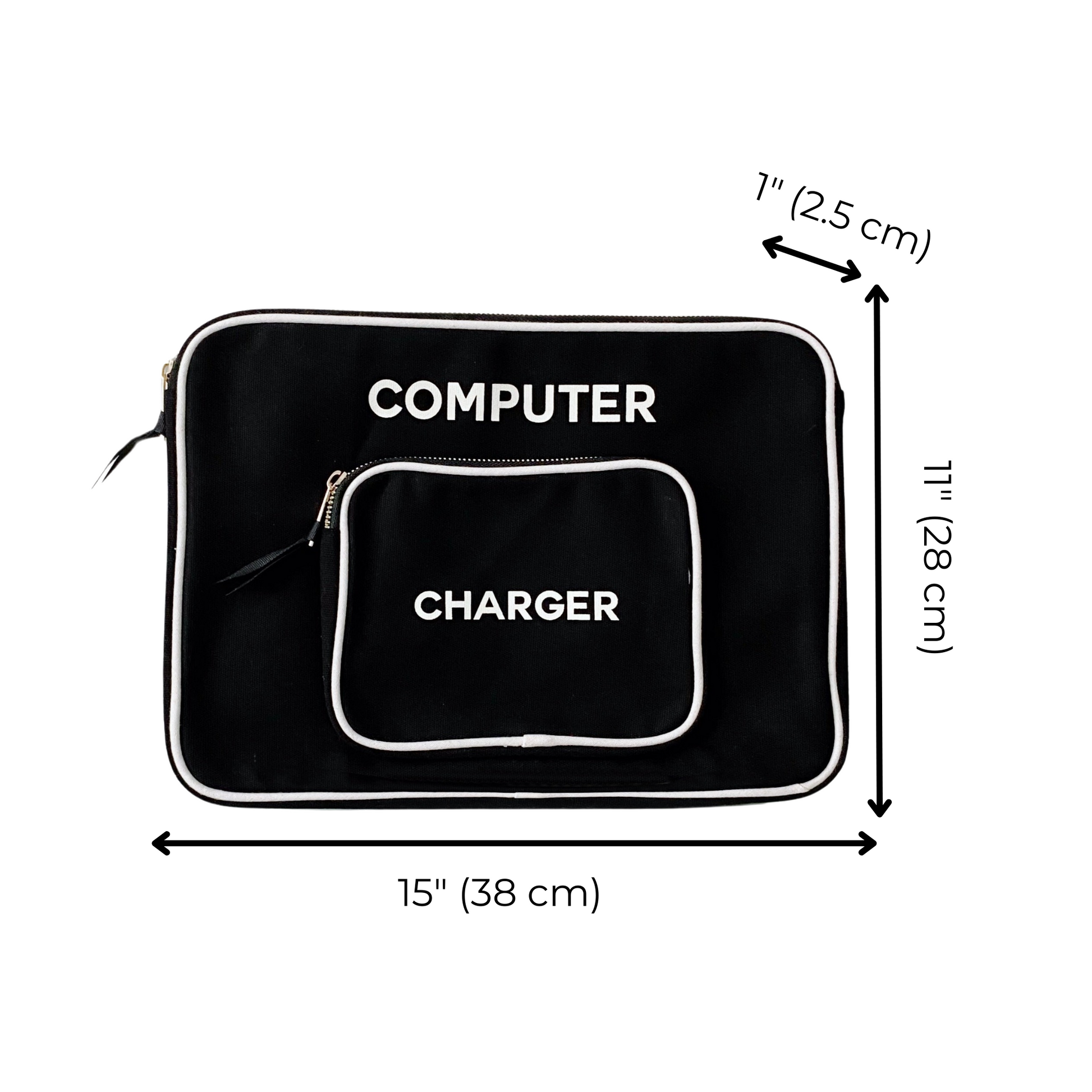 Laptop Case, Charger Pocket, 15" Black - Premium 5620 - Luggage & Bags > Luggage Accessories > Packing Organizers from Bag-all - Just $58! Shop now at Concordia Style Boutique