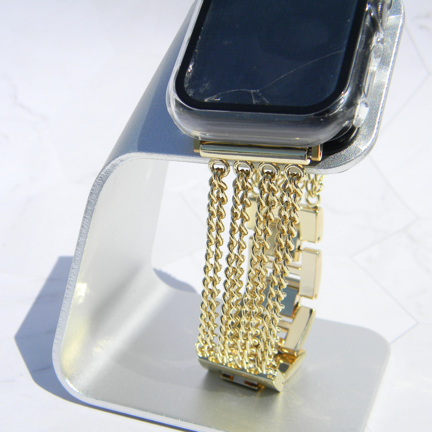 Stainless Steel - Chain Bracelet Band - Watchband for Apple