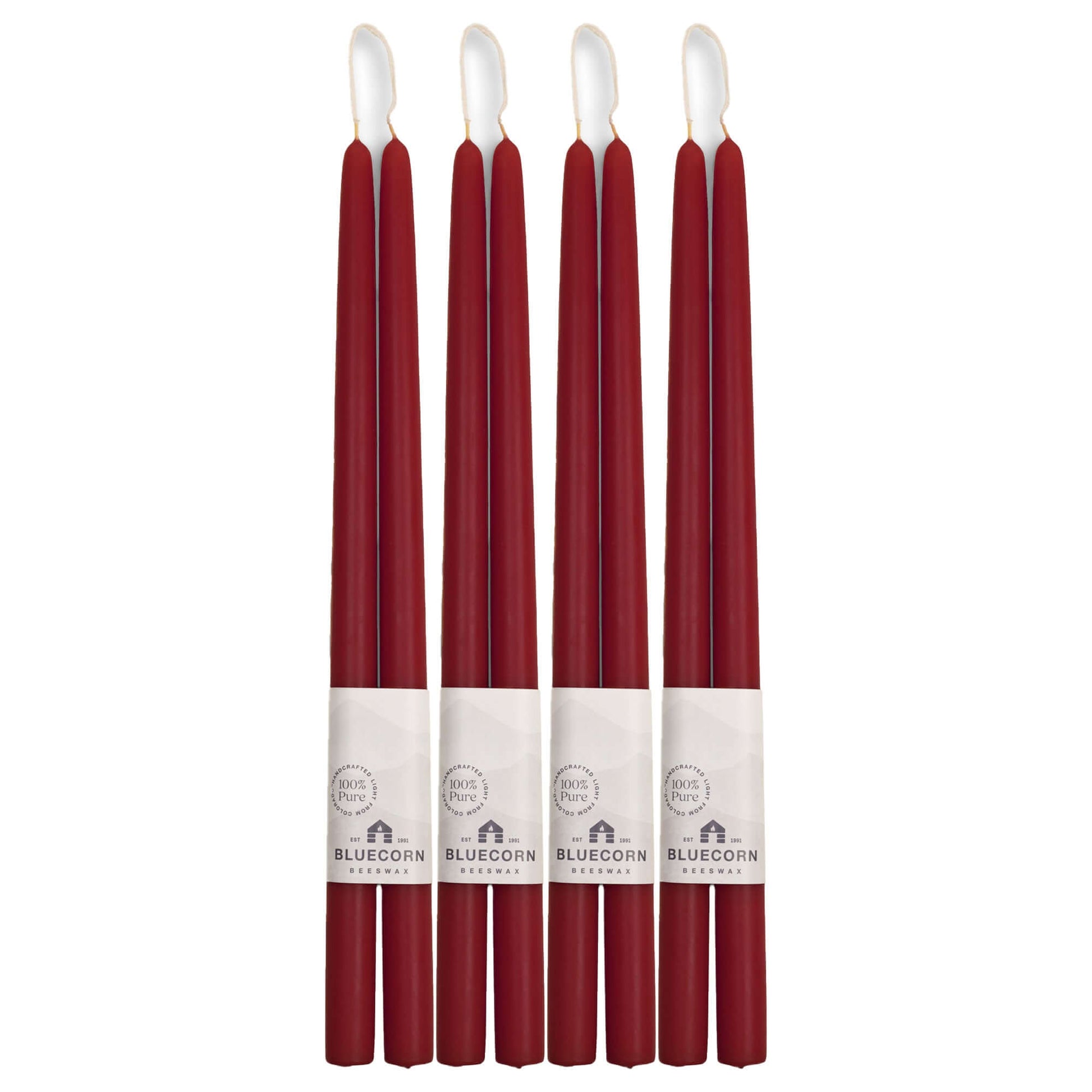 Hand-Dipped Beeswax Taper Candles - Bulk 4-Pair Bundle - Concordia Style Boutique