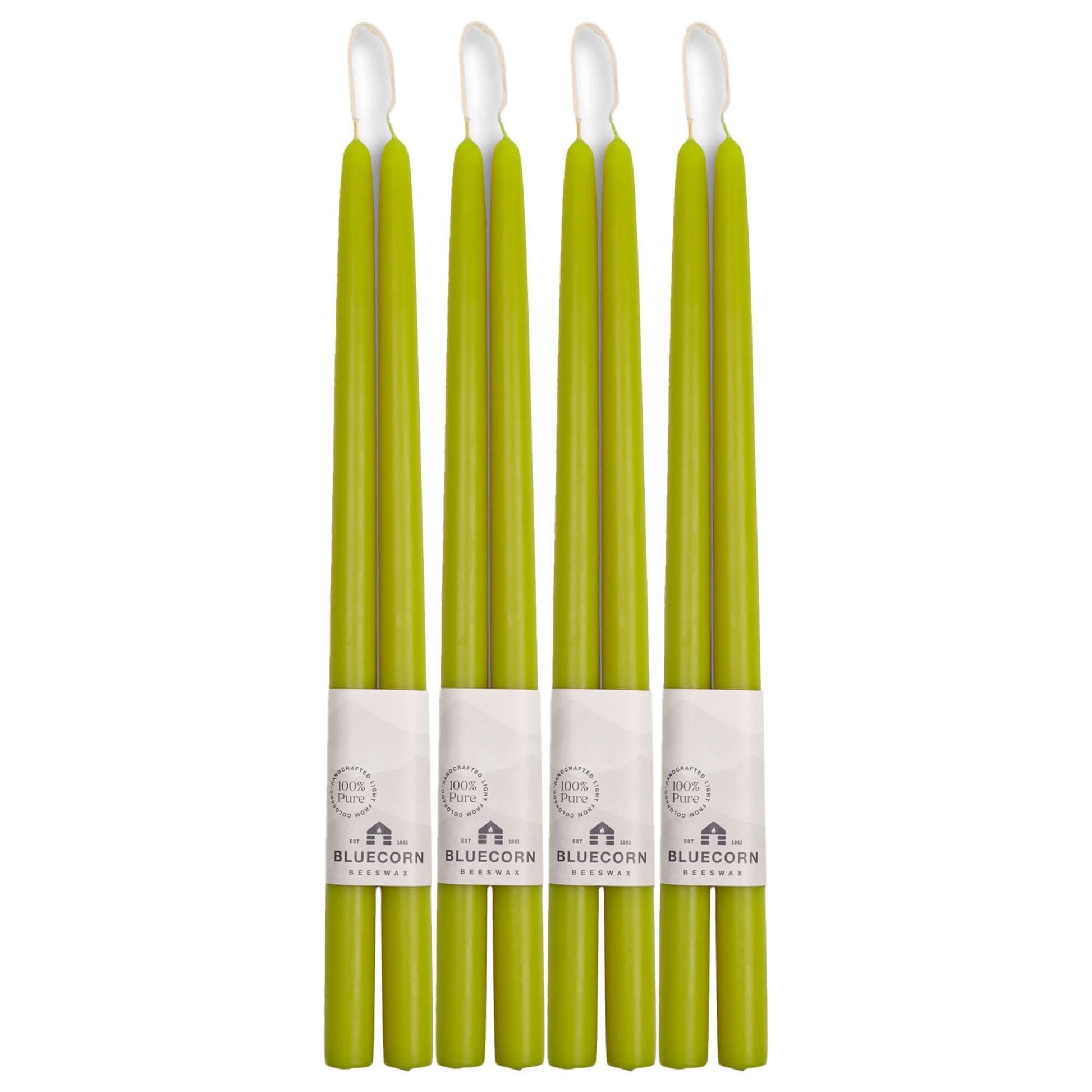 Hand-Dipped Beeswax Taper Candles - Bulk 4-Pair Bundle - Concordia Style Boutique