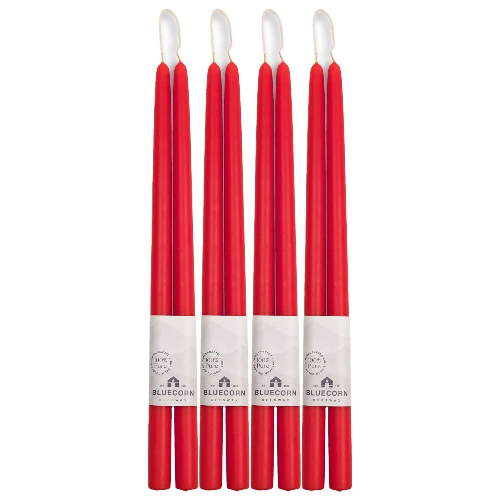 Hand-Dipped Beeswax Taper Candles - Bulk 4-Pair Bundle - Concordia Style Boutique