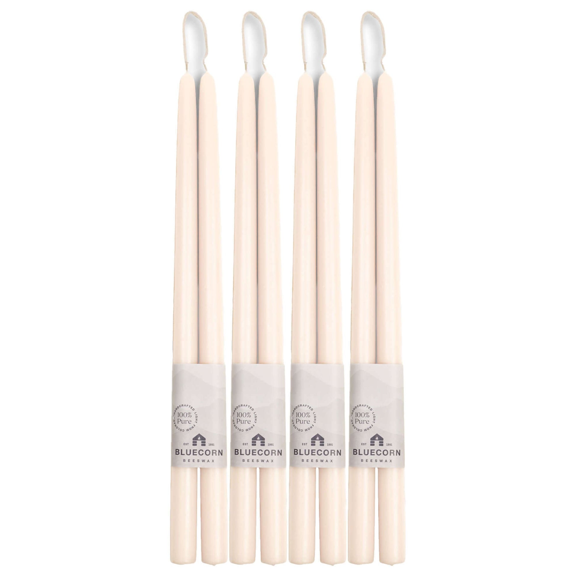 Hand-Dipped Beeswax Taper Candles - Bulk 4-Pair Bundle - Concordia Style Boutique