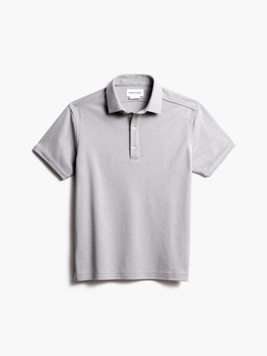 Men's Apollo Polo - Grey White Heather (Brushed) - Concordia Style Boutique
