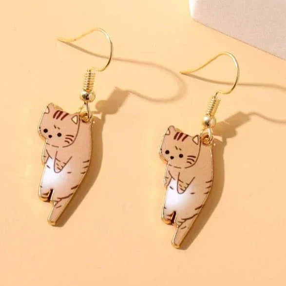 DANGLING CATS EARRINGS (PAIR) - Concordia Style Boutique
