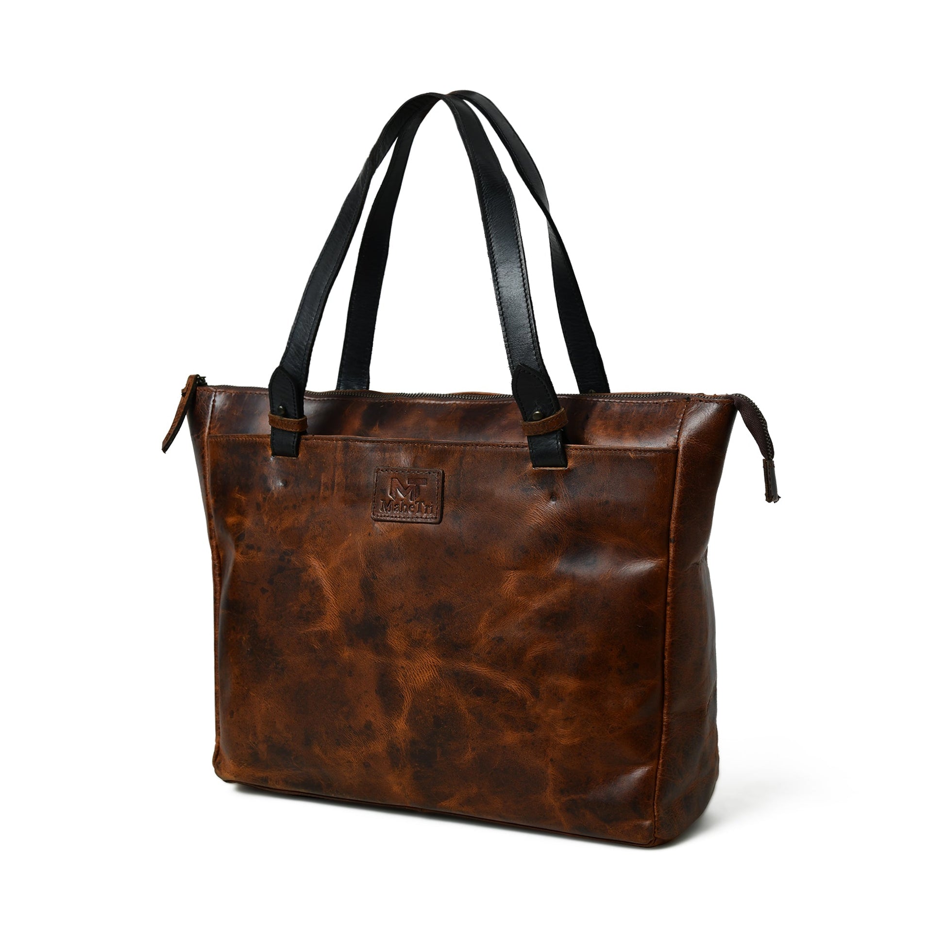 Portland Leather Tote with Zipper - Concordia Style Boutique