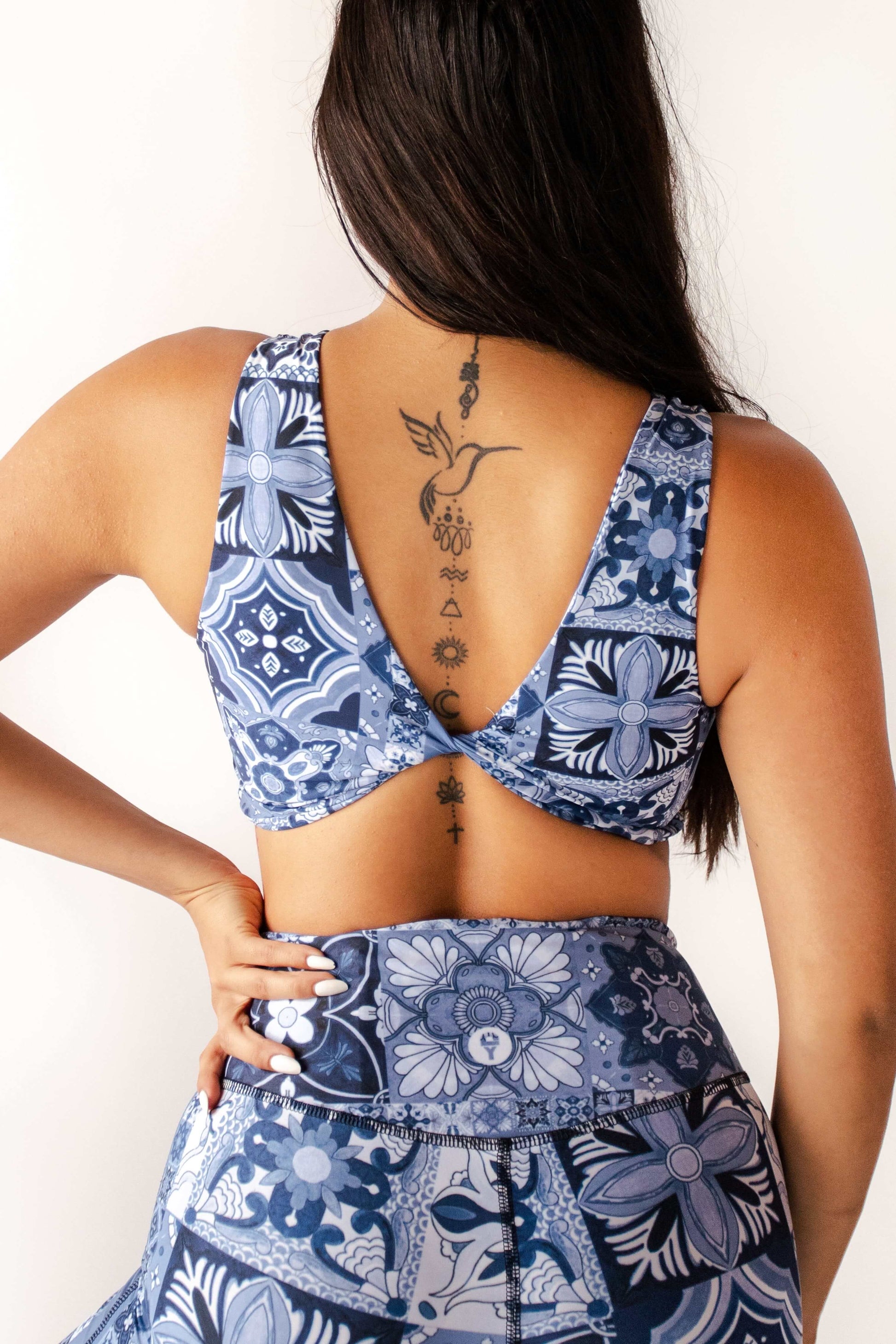 Twist & Turn Bra - Mosaic In Blue - Concordia Style Boutique