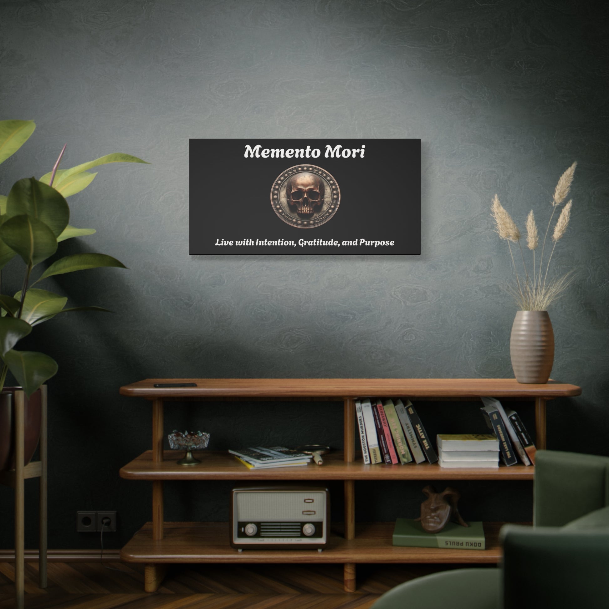 "Memento Mori" Matte Canvas - Inspirational Wall Art -"Live with Intention, Gratitude, and Purpose" - Premium Canvas from Concordia Style Boutique - Just $56.56! Shop now at Concordia Style Boutique