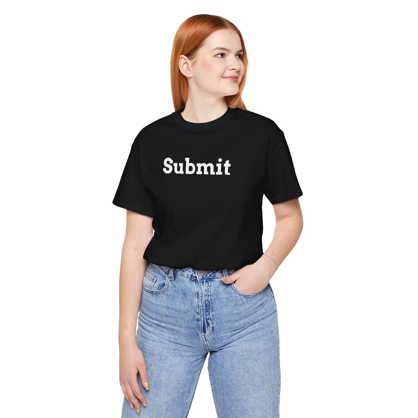 Unisex Jersey Short Sleeve Tee - "Submit" - Premium T-Shirt from Concordia Style Boutique - Just $22.84! Shop now at Concordia Style Boutique