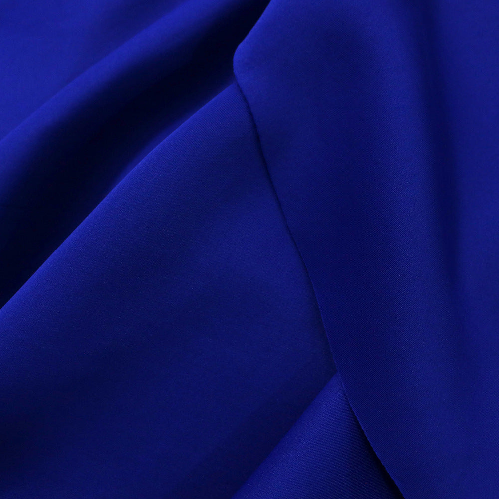 One Shoulder High Waist Large Size Slim Irregular Ruffle Gown Dress - Timeless Elegance With Contoured Fit