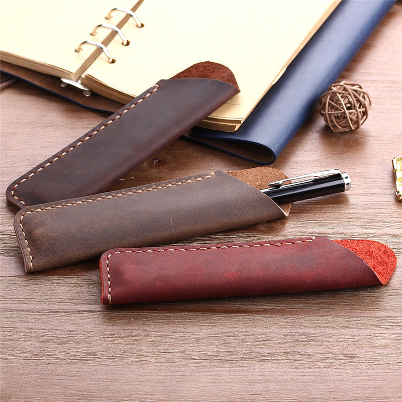 Vintage Pen Case / Hand-stitched Leather Pen Case - Premium pen holder from Concordia Style Boutique - Just $12.96! Shop now at Concordia Style Boutique