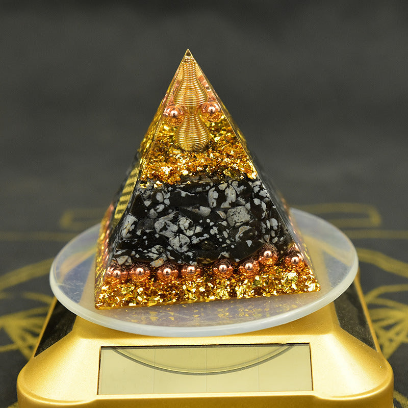 Reiki Orgonite Energy Orgon Pyramid Gathering Fortune Helping Soothe the soul Chakra Resin Decorative Craft Jewelry Cube - Premium pyramid from erDouckan - Just $27! Shop now at Concordia Style Boutique