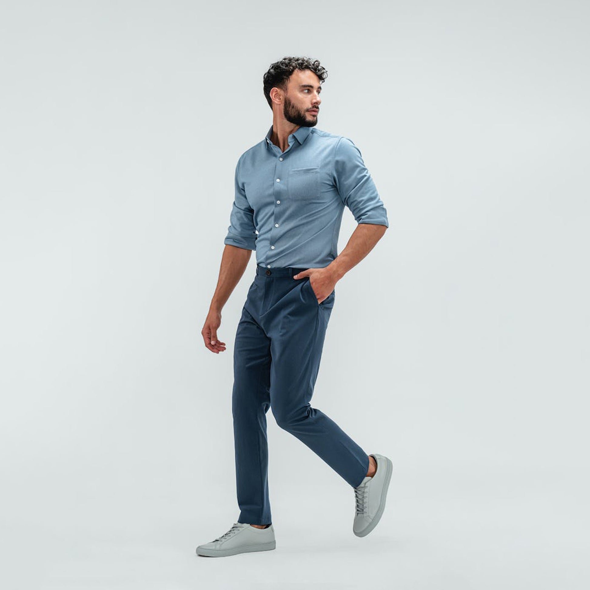 Men's Pace Tapered Chino - Faded Indigo - Concordia Style Boutique