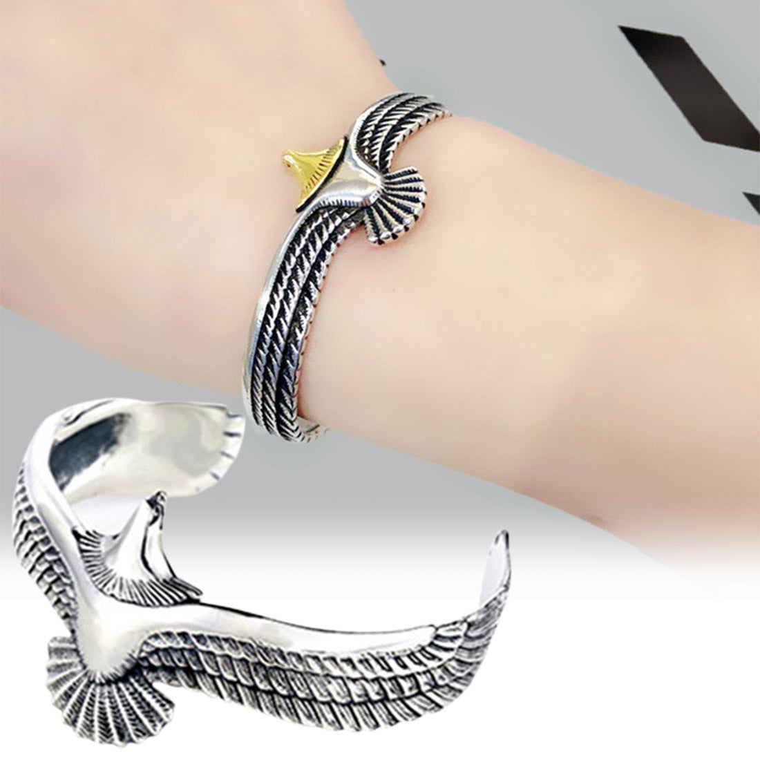 Viking Eagle Cuff Bracelet - Premium bracelet from Concordia Style Boutique - Just $16.83! Shop now at Concordia Style Boutique