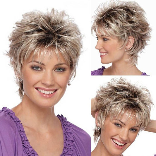 Golden Brown Melange Short Hair - Premium wig from Concordia Style Boutique - Just $15.97! Shop now at Concordia Style Boutique