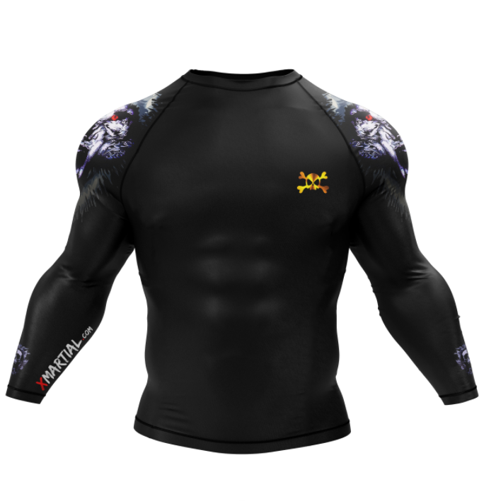 WOLF RASH GUARD - XMARTIAL SLEEVE - Premium shirt from Concordia Style Boutique - Just $20.58! Shop now at Concordia Style Boutique