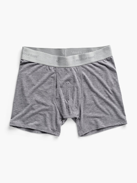 Men's Composite Merino Boxer Brief - Medium Grey Heather - Concordia Style Boutique