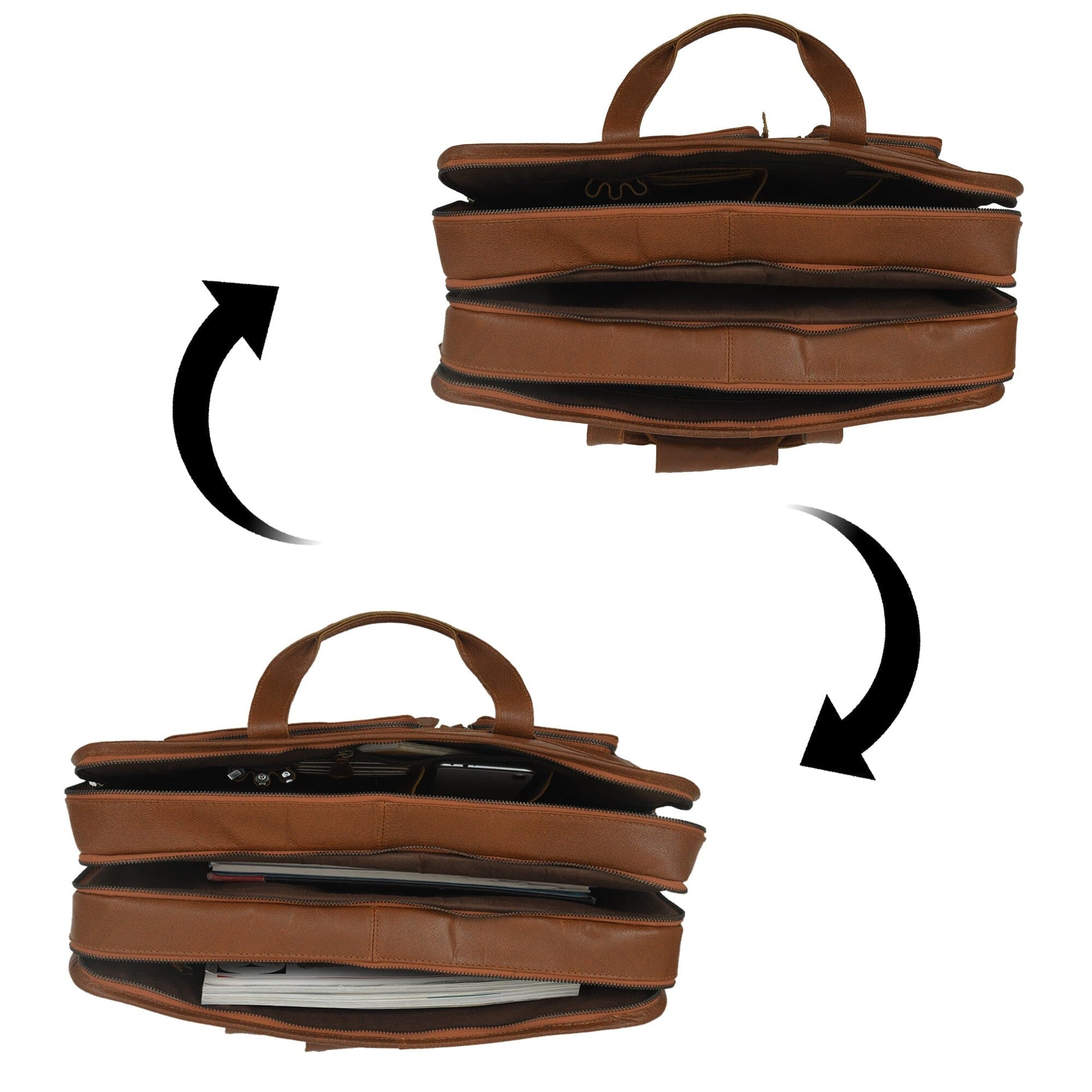 MaheTri Captain Buffalo Briefcase - Concordia Style Boutique