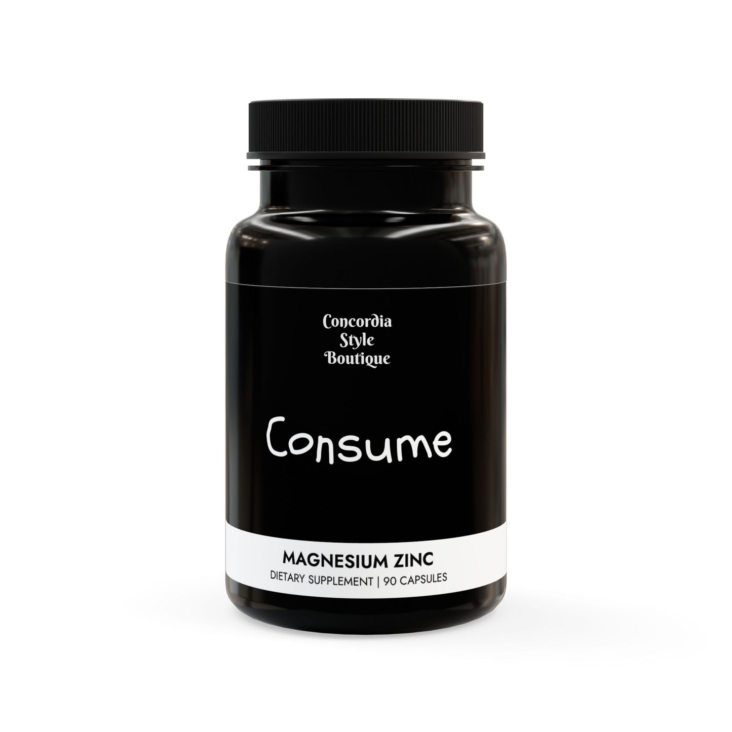 "Consume" - Magnesium Zinc Supplement (90 Capsules) - Premium Food Supplements from Concordia Style Boutique - Just $21.08! Shop now at Concordia Style Boutique