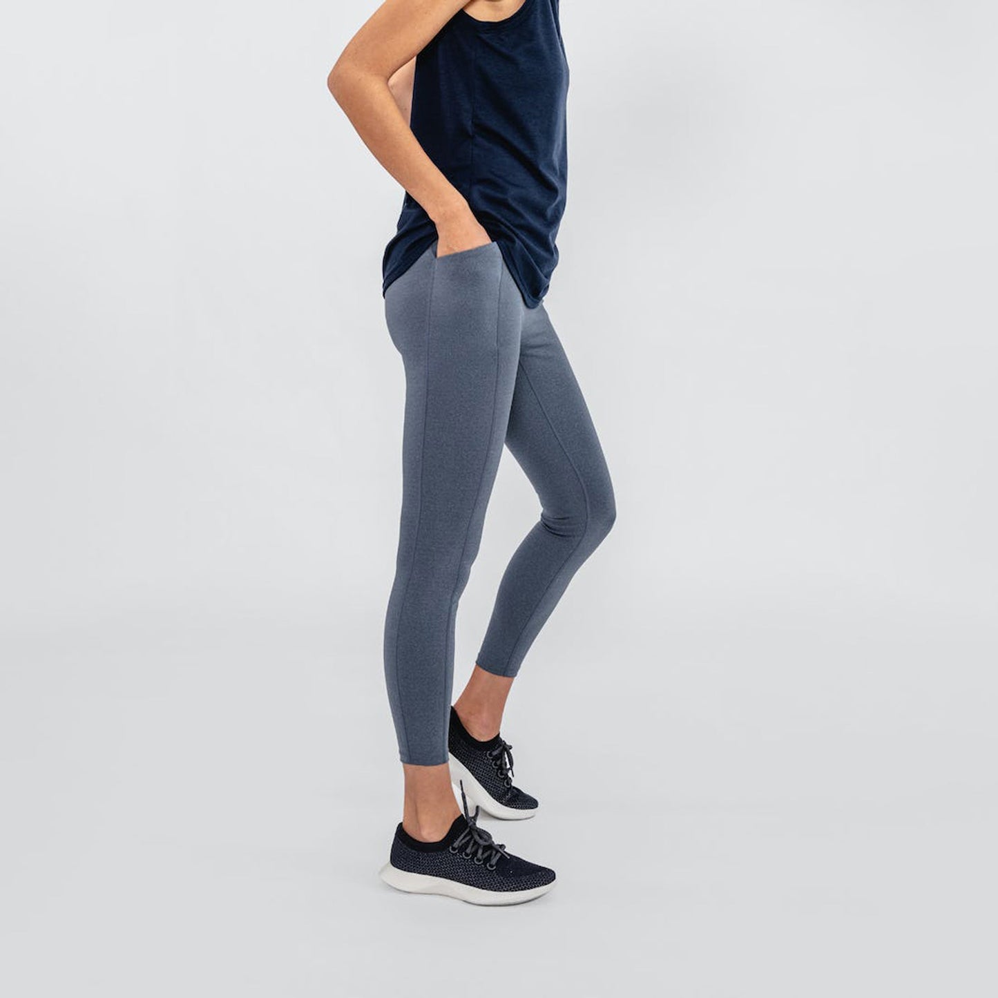 Women's Joule Active Legging - Indigo Heather - Concordia Style Boutique