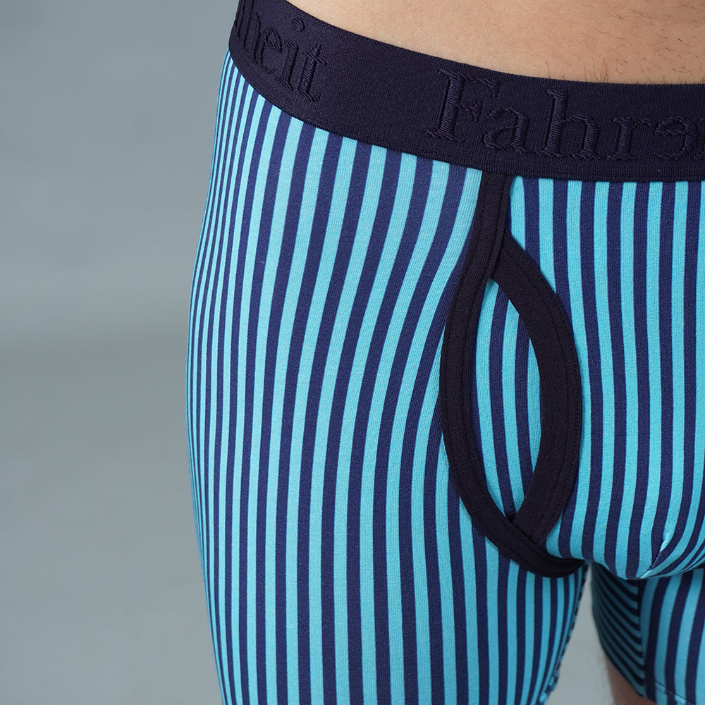 Newman Boxer Brief | Vertical Stripe Blue - Concordia Style Boutique