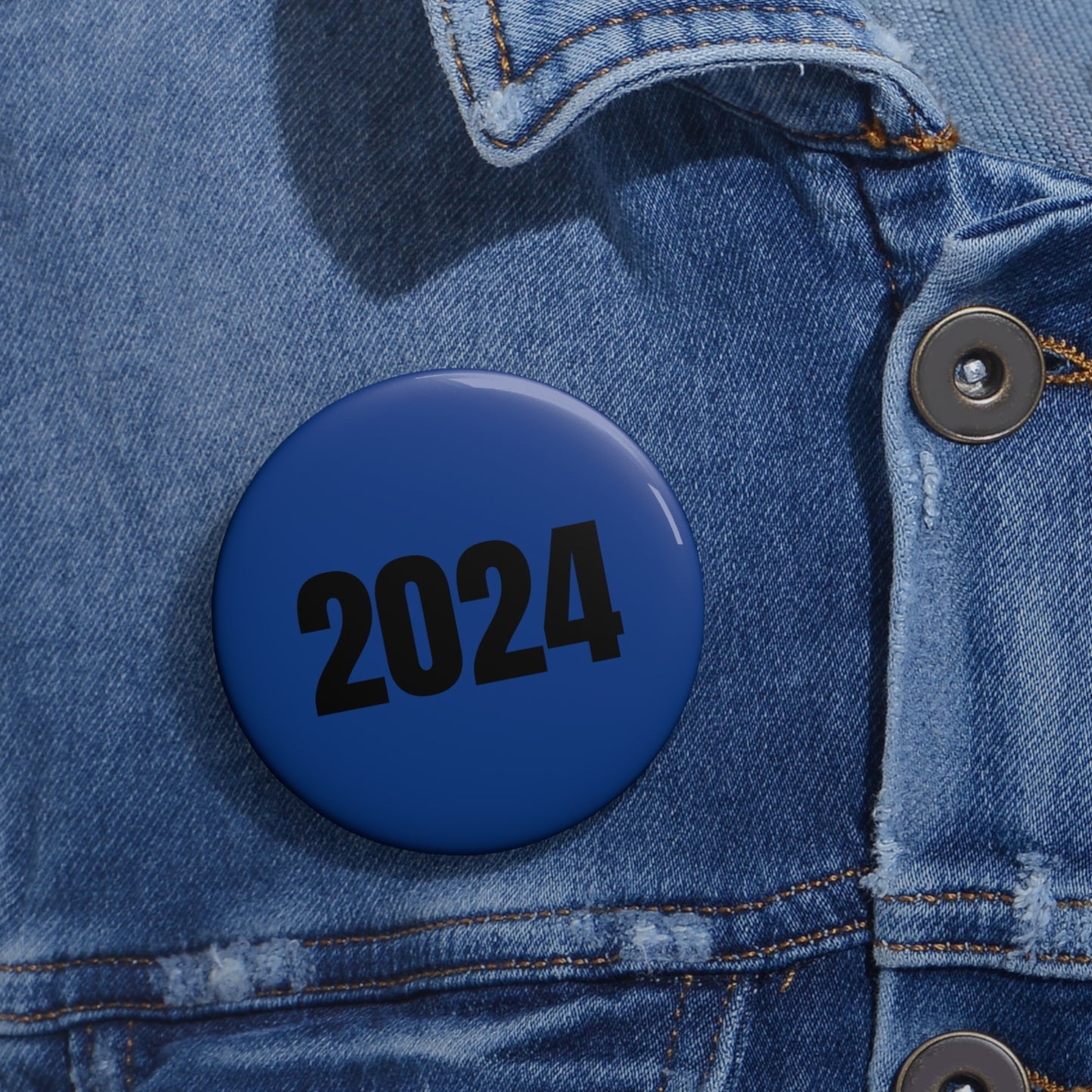 Blue Pin Button - Premium Accessories from Concordia Style Boutique - Just $5.43! Shop now at Concordia Style Boutique