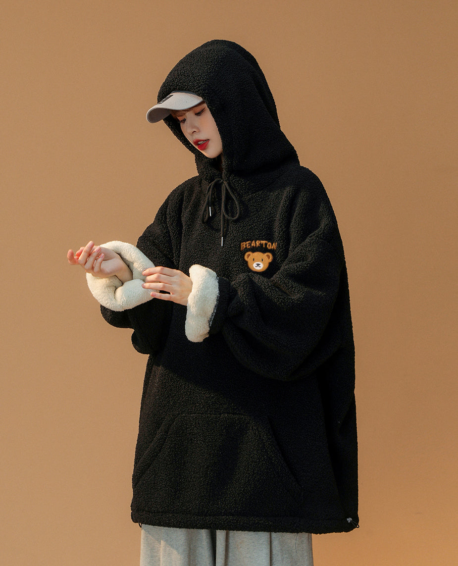 Women's Furry Teddy Bear Hoodie - Concordia Style Boutique