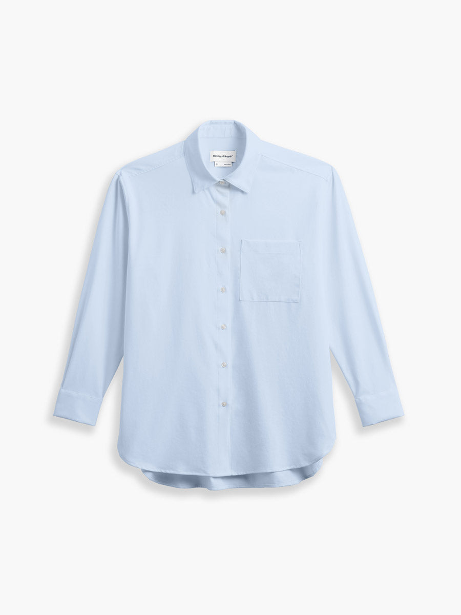 Women's AeroZero Oversized Shirt - Light Blue - Concordia Style Boutique