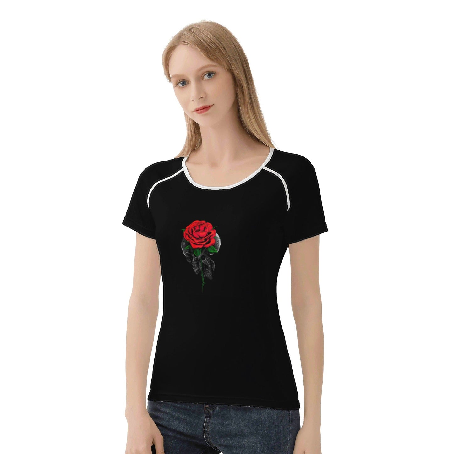 Womens Rose T shirt - Premium shirt from Concordia Style Boutique - Just $13.98! Shop now at Concordia Style Boutique