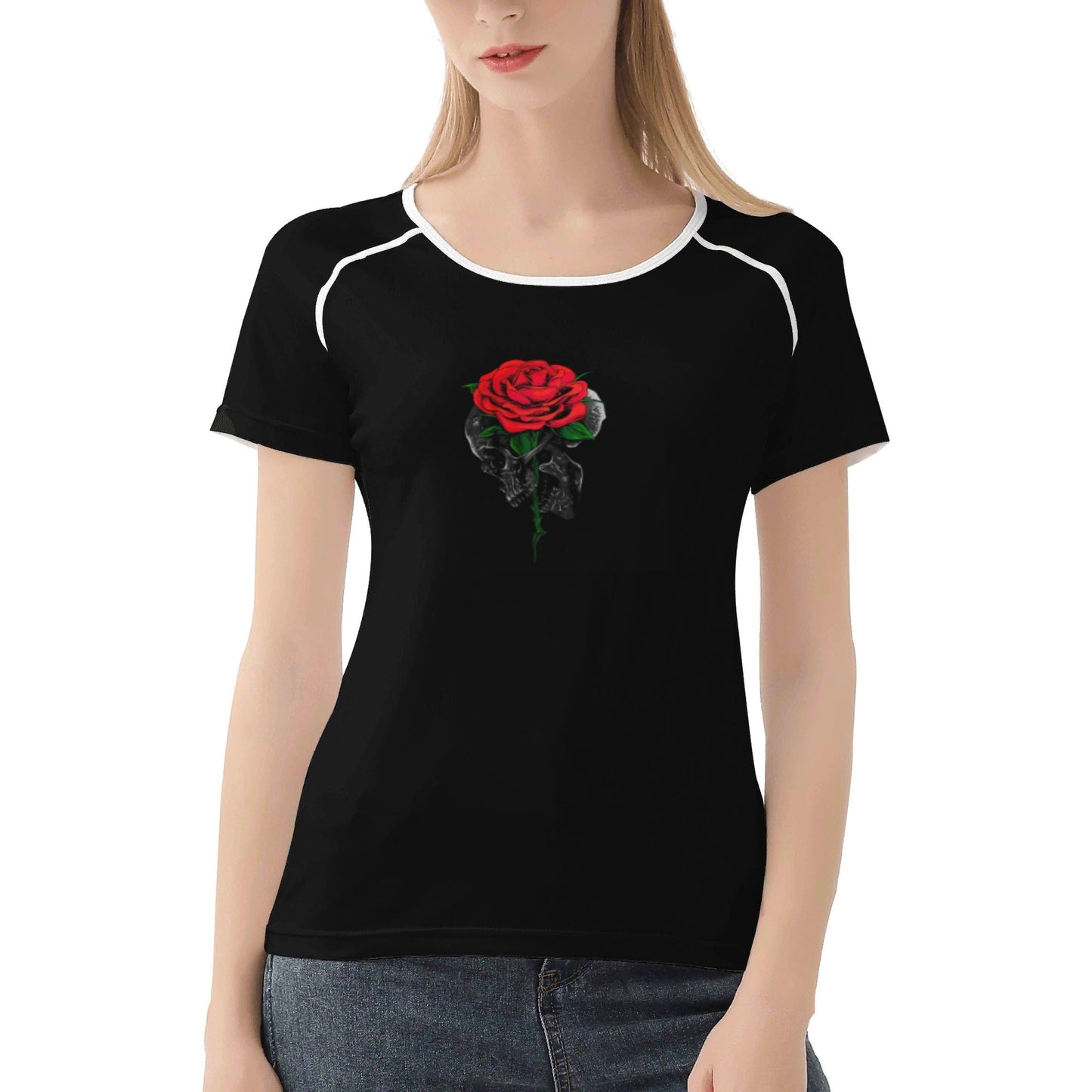 Womens Rose T shirt - Premium shirt from Concordia Style Boutique - Just $13.98! Shop now at Concordia Style Boutique