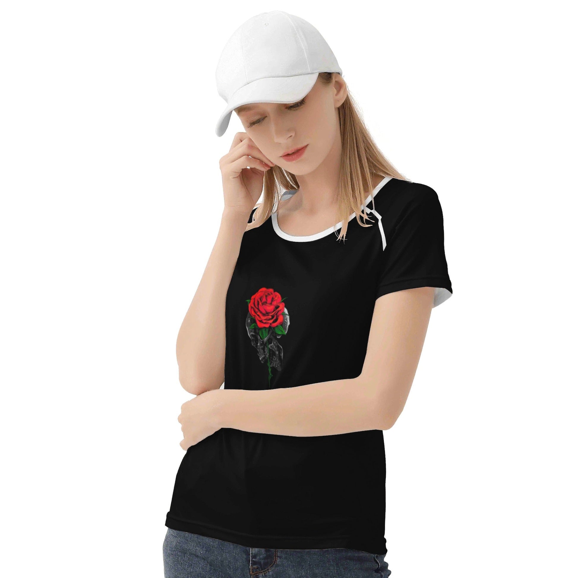 Womens Rose T shirt - Premium shirt from Concordia Style Boutique - Just $13.98! Shop now at Concordia Style Boutique