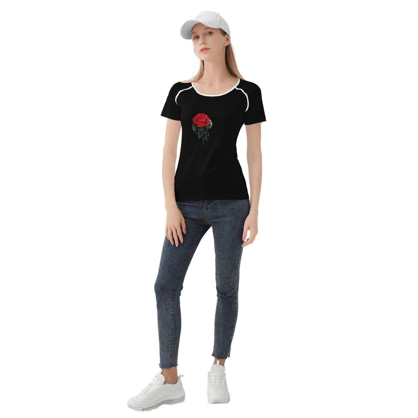 Womens Rose T shirt - Premium shirt from Concordia Style Boutique - Just $13.98! Shop now at Concordia Style Boutique