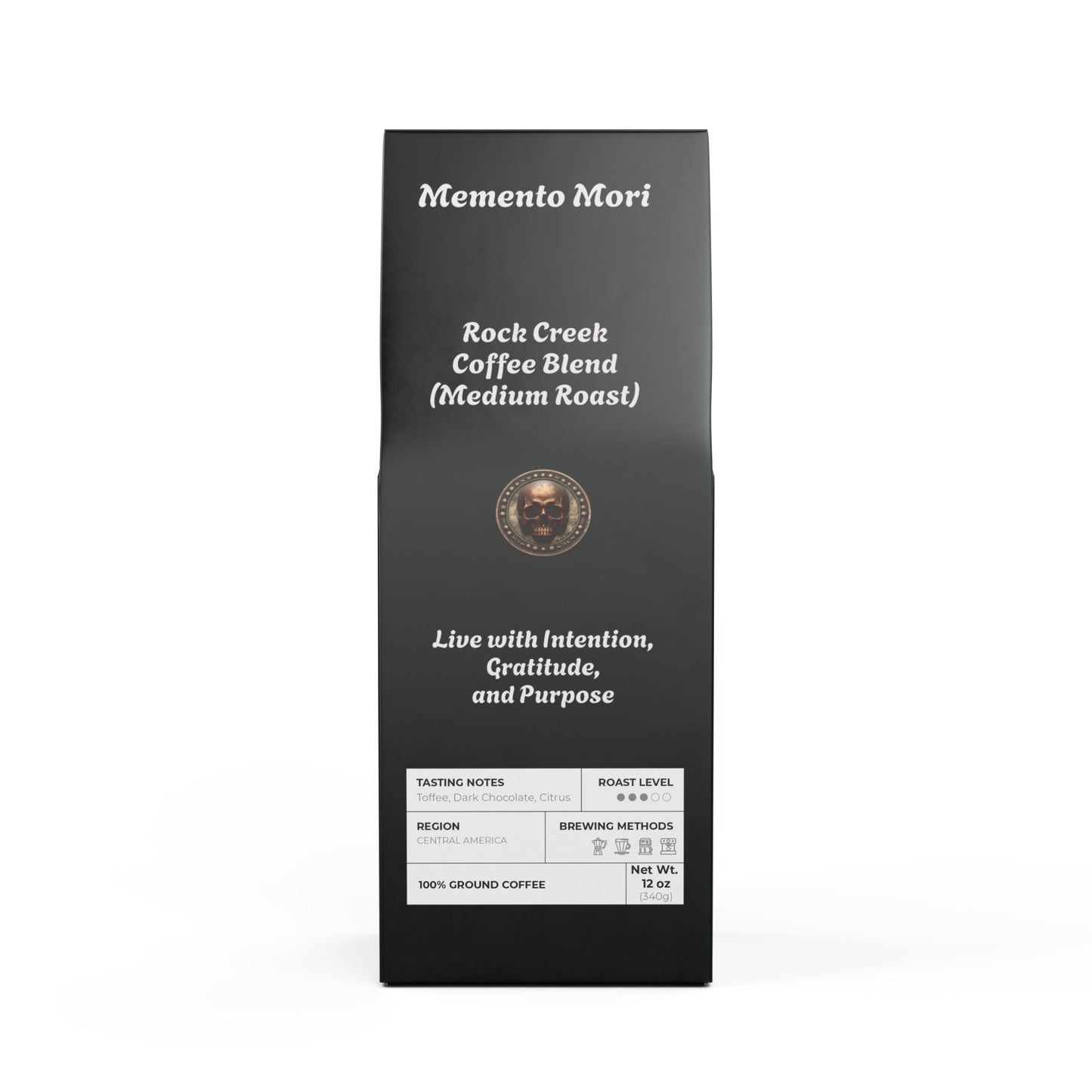 Rock Creek Coffee Blend (Medium Roast) - "Memento Mori" - Premium Coffee from Concordia Style Boutique - Just $27.05! Shop now at Concordia Style Boutique