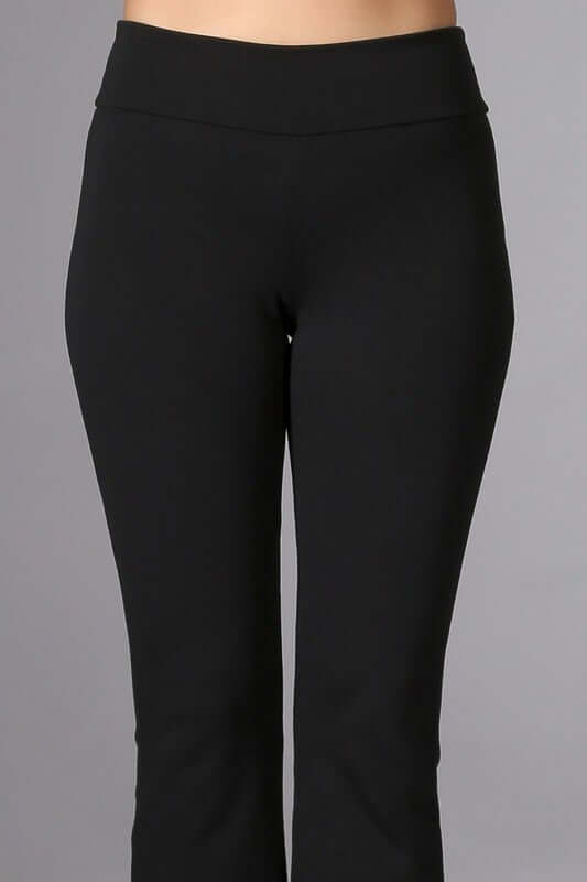 Ankle Stretch Pants with Slight Bell Flare - Plus Size Made in USA - Concordia Style Boutique