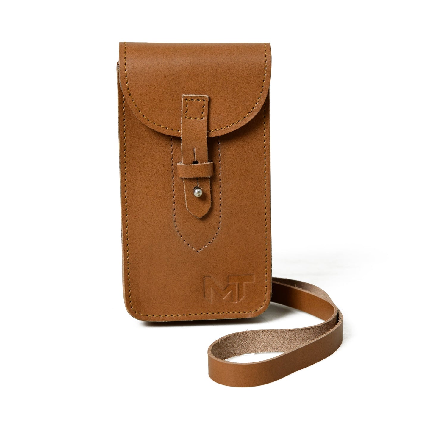 Cocoa Brown Mobile Case With Strap - Concordia Style Boutique