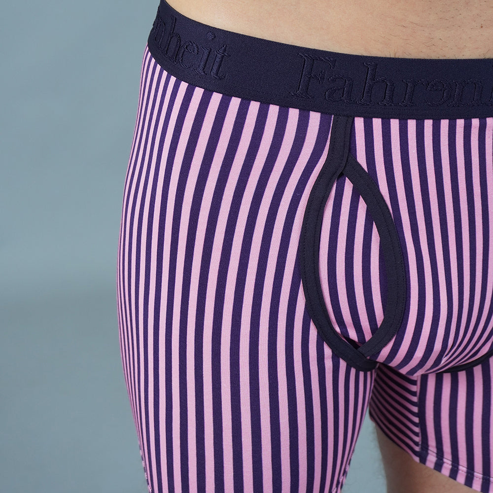 Newman Boxer Brief | Vertical Stripe Pink/Navy - Concordia Style Boutique