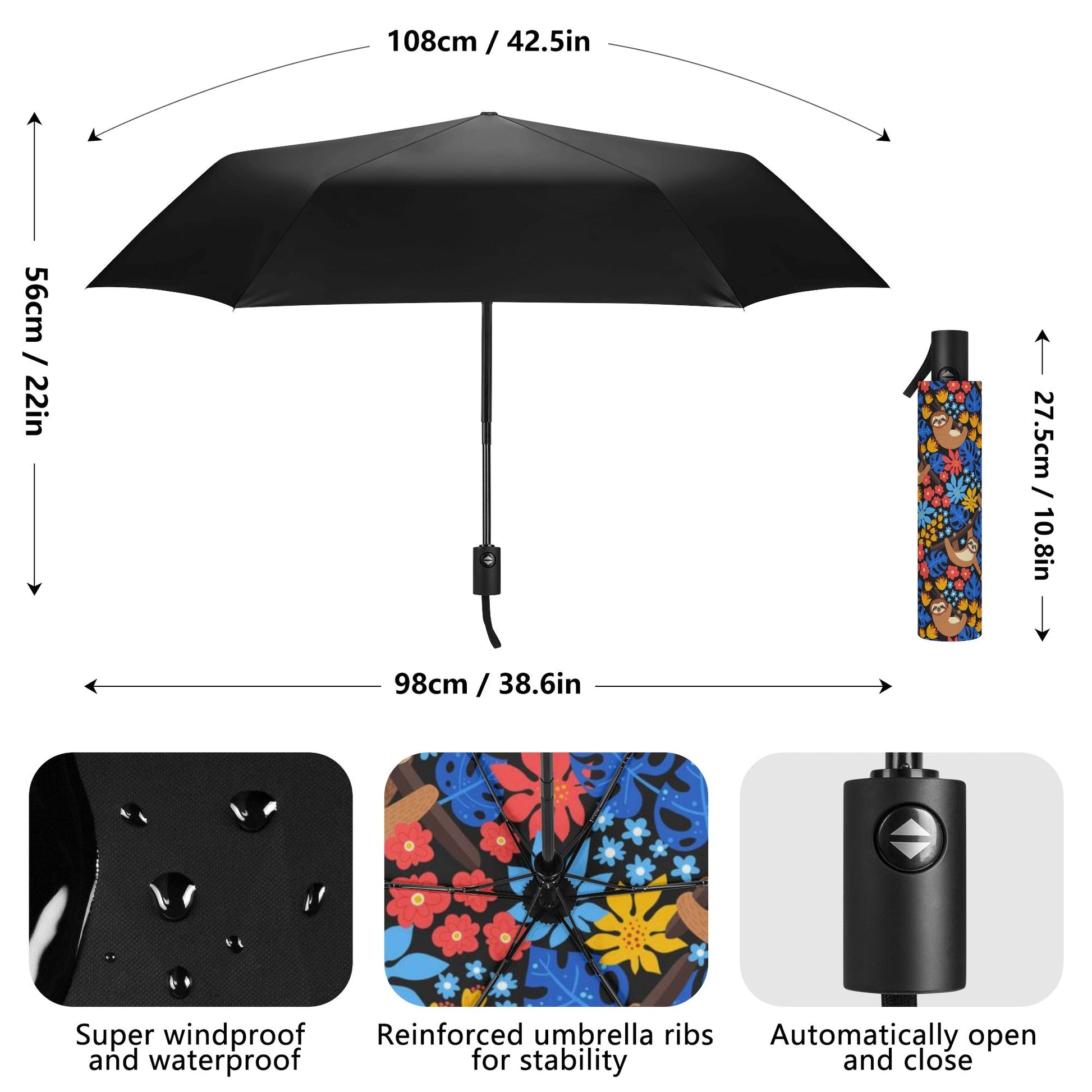 Fully Auto Open & Close Umbrella - Premium Umbrella from Concordia Style Boutique - Just $27.98! Shop now at Concordia Style Boutique