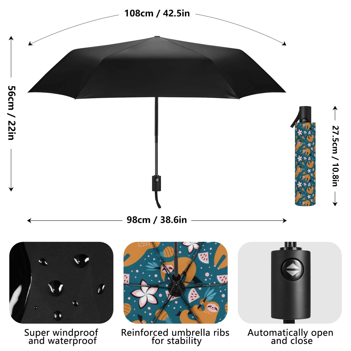 Fully Auto Open & Close Umbrella - Premium Umbrella from Concordia Style Boutique - Just $27.98! Shop now at Concordia Style Boutique